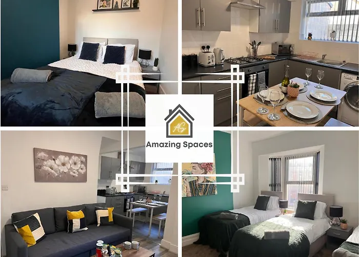 Spacious 3 Bed City Centre House For Large Groups And Contractors With Free Wifi By Amazing Spaces Relocations Ltd