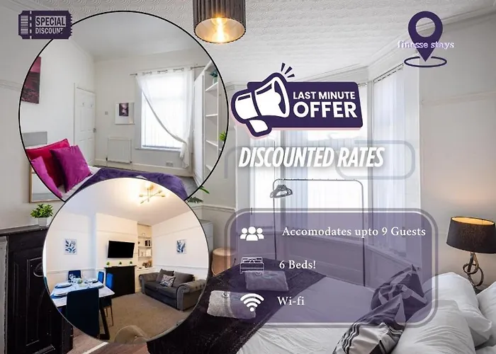 Last-Minute Specials L Premium Offers L 4Bdr House By Finesse Stays Short Lets & Serviced Accommodation Liverpool With Free Wifi