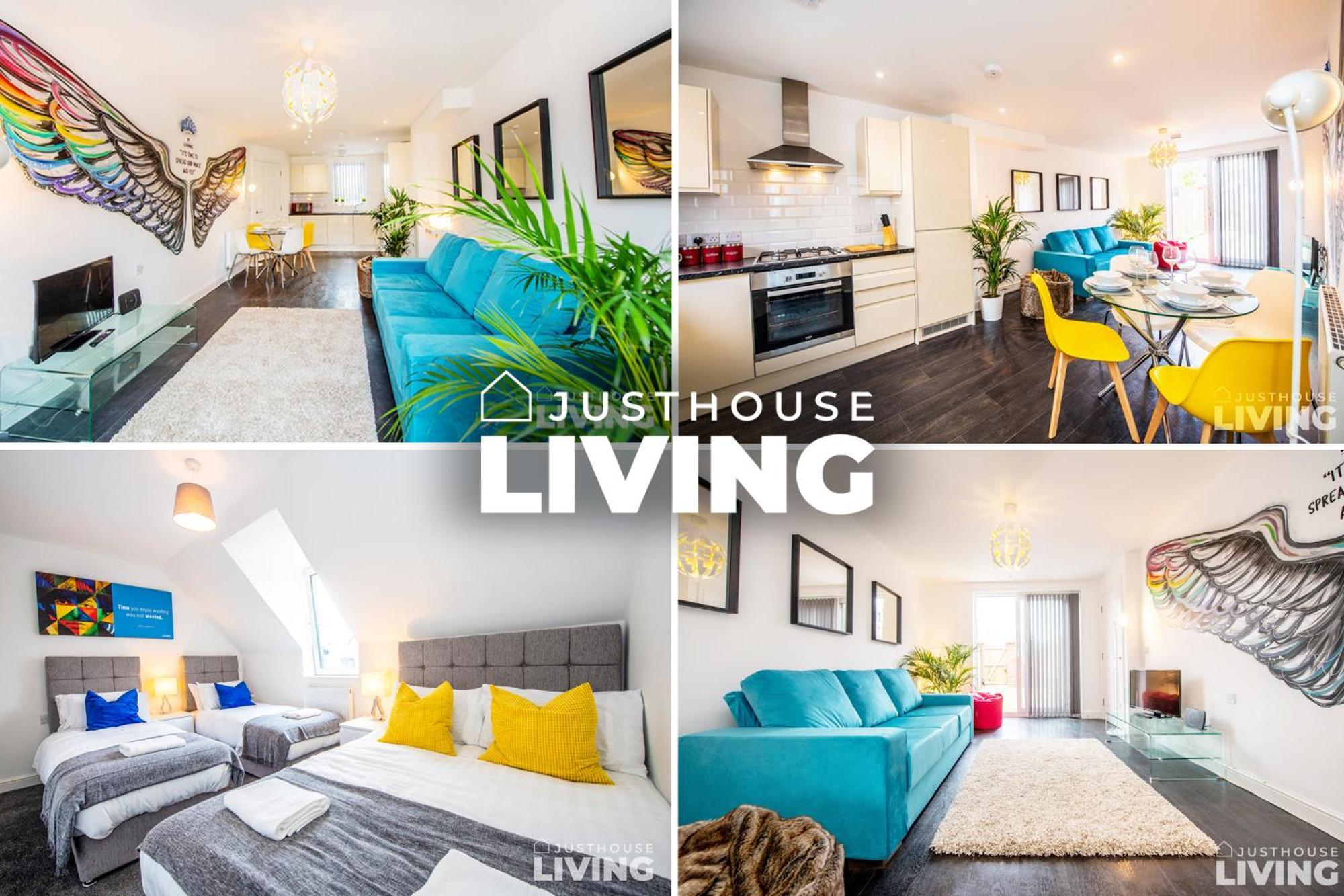 New Modern Townhouse Close 2 Centre Private Parking