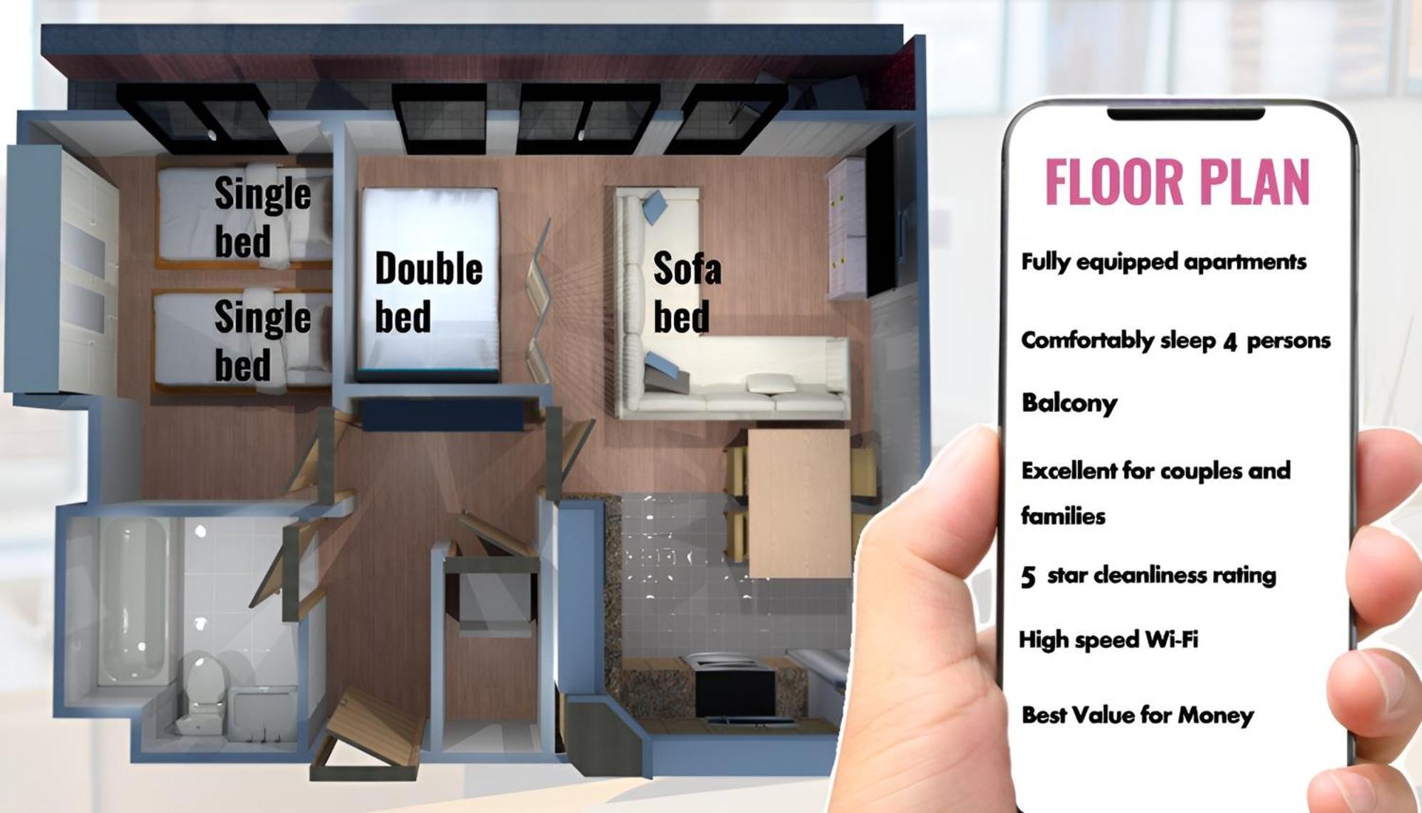 Sidemersey Livings- Convenient And 2-bedroom Haven In L1 * Liverpool