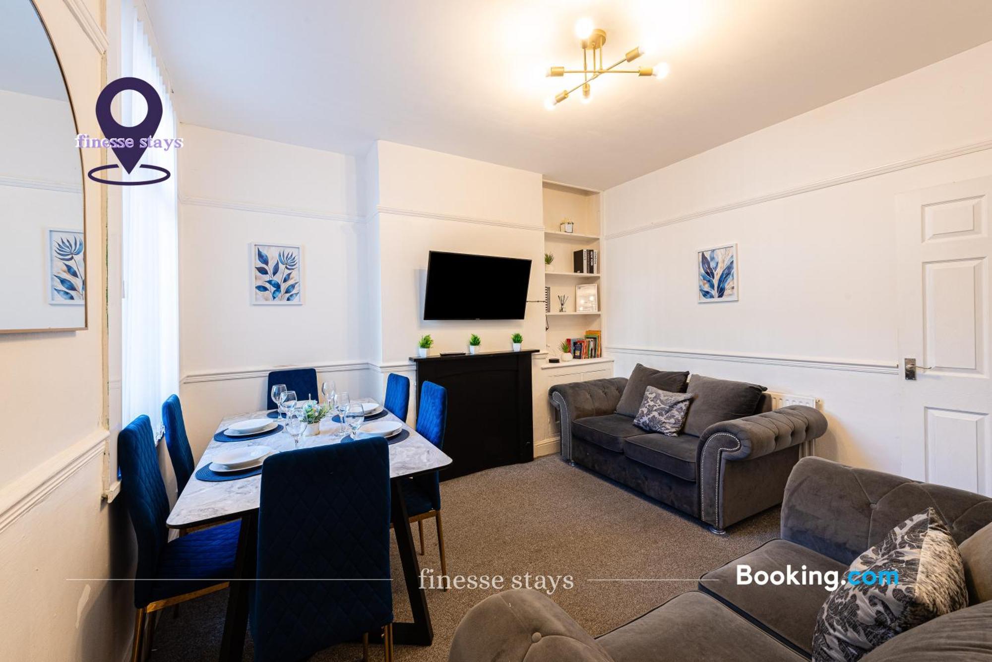 Last-minute Specials L Premium Offers L 4bdr House By Finesse Short Lets & Serviced With Free Wifi Liverpool