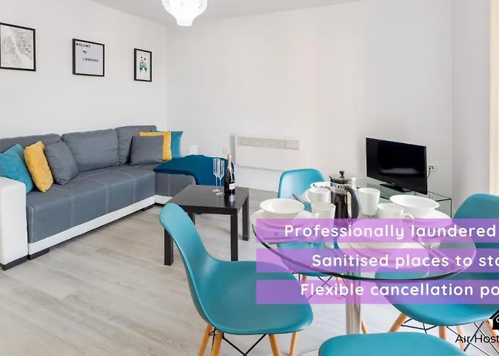 Apartment 4 Barall Court - Sleeps 6 Minutes From Lfc Free Parking
